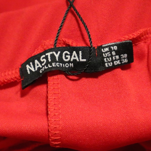 Nasty Gal Brand New Red Flowy Bell Bottoms - Picture 6 of 6
